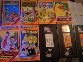Sammlung von 9 VHS aus der Reihe bambini Video für`s Kind